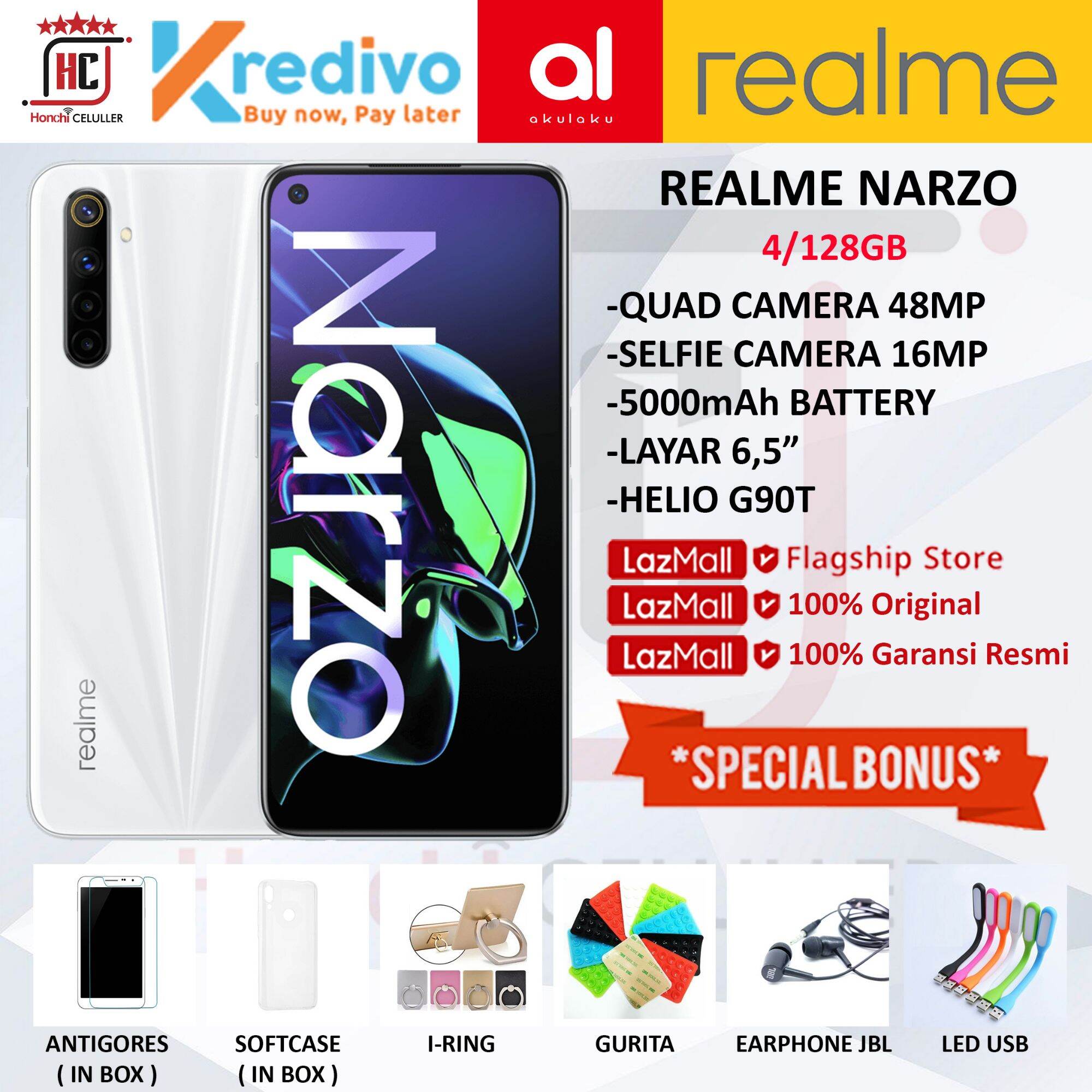 REALME NARZO 4/128GB GARANSI RESMI ORIGINAL FULL BONUS Harga 2,499,000 Ringgit*Penghantaran Percuma