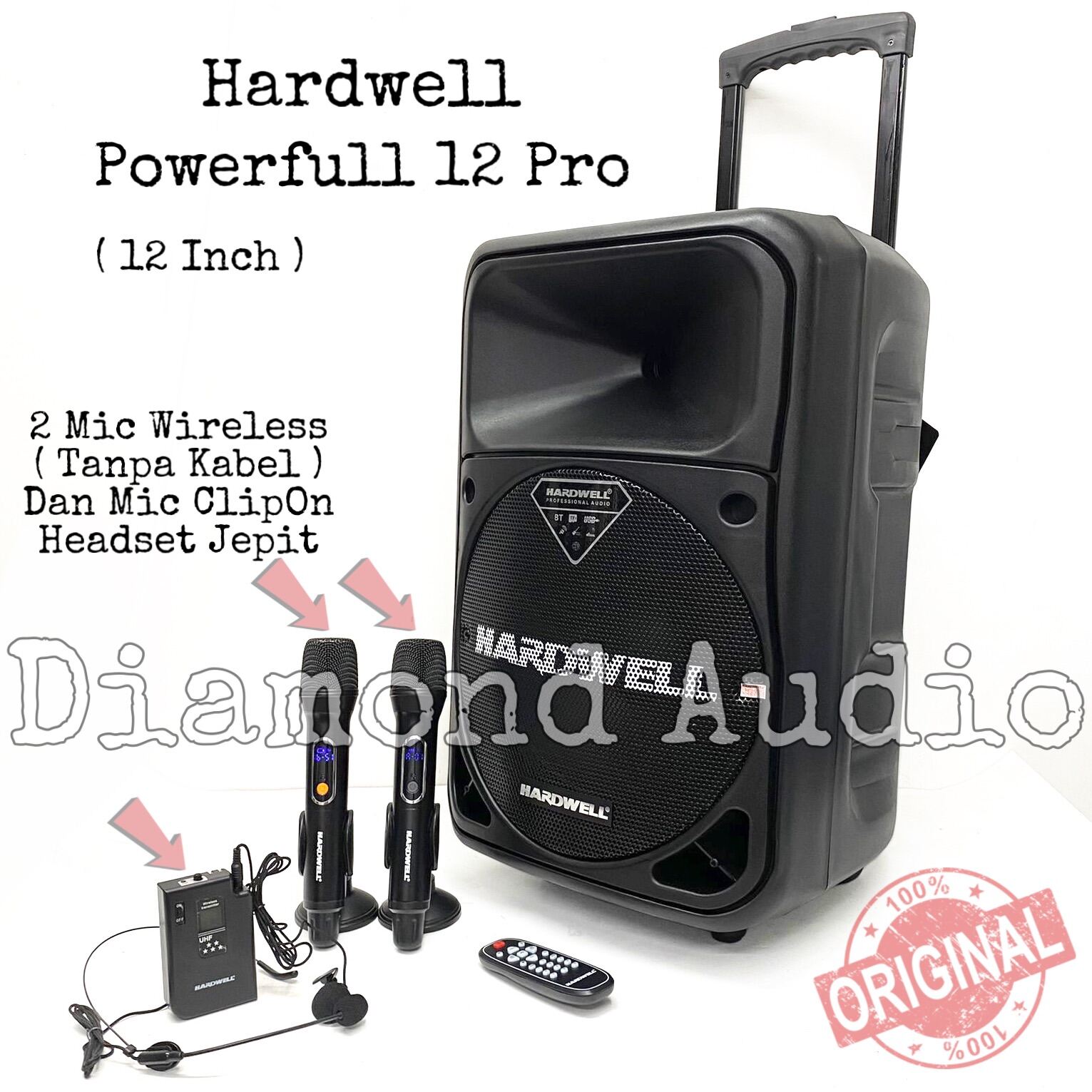 speaker portable hardwell 12 inch