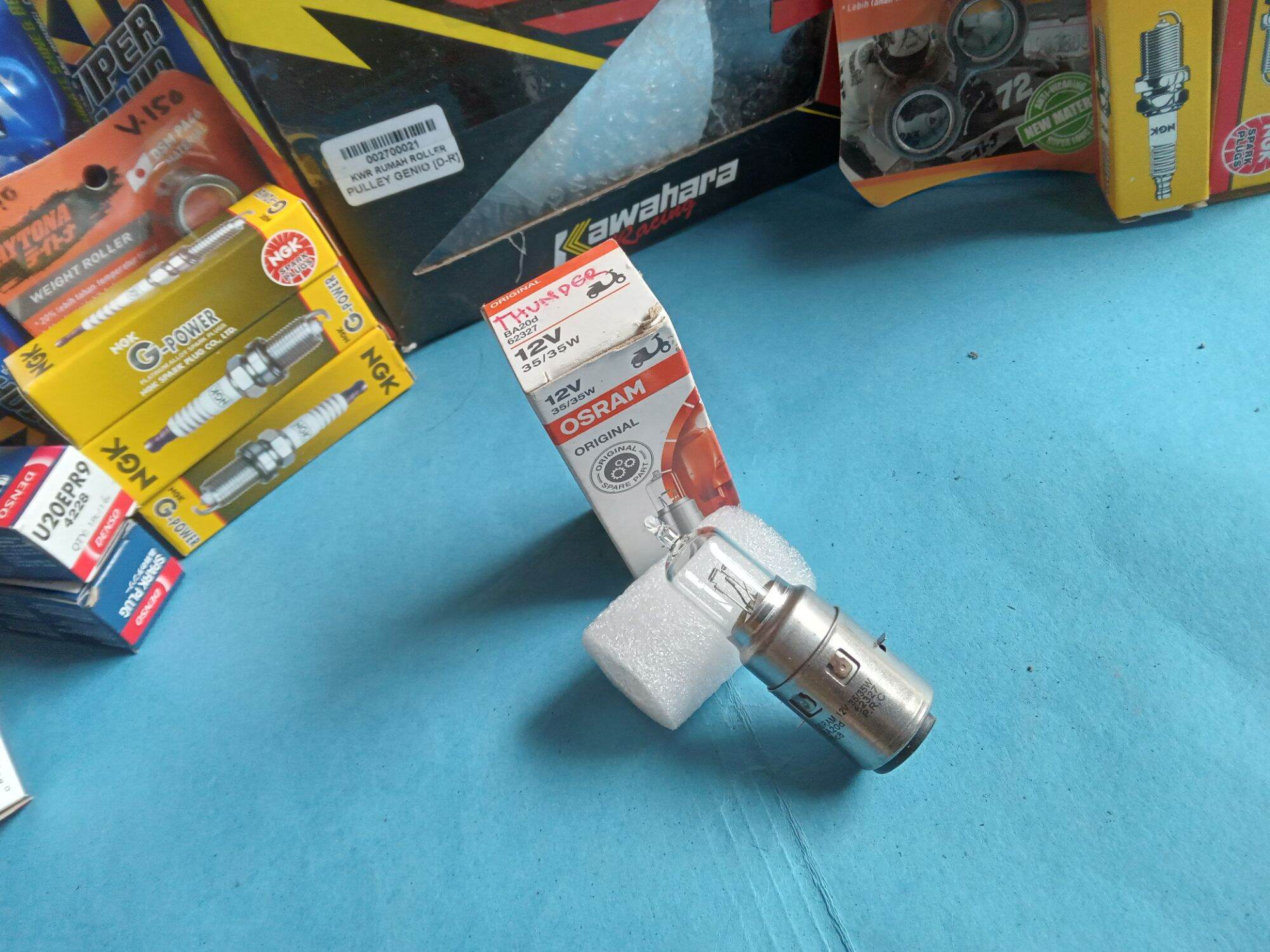 bohlam depan thunder 125 osram 35w hologen Harga 20,000 Ringgit*Penghantaran Percuma