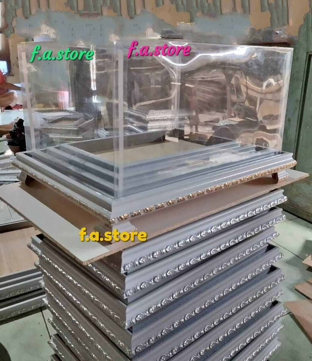 hadiah box Bridal hadiah box Contains 3 Boxes Material: Fiber Frame