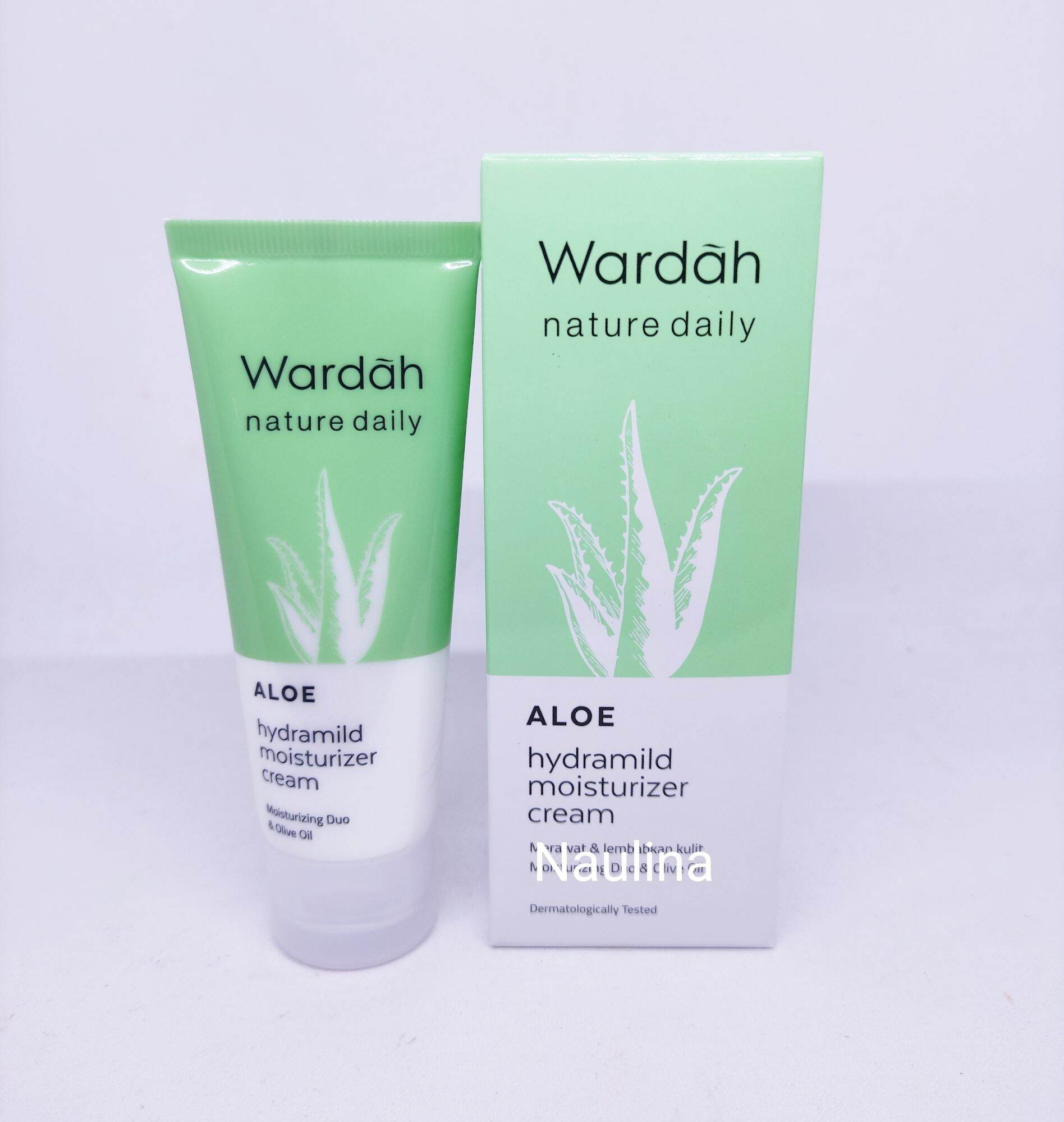 Wardah nature daily aloe deals hydramild moisturizer cream