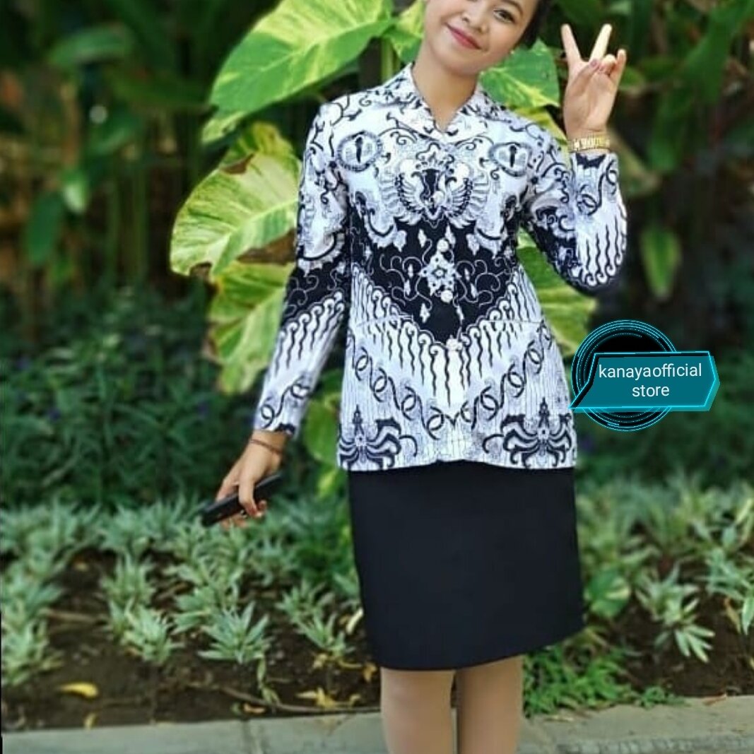 Seragam Batik pgri wanita / Batik Pgri Wanita Lengan Panjang Lapis ...