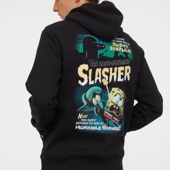 Hoodie h m hnm spongebob squarepants slasher printed Lazada