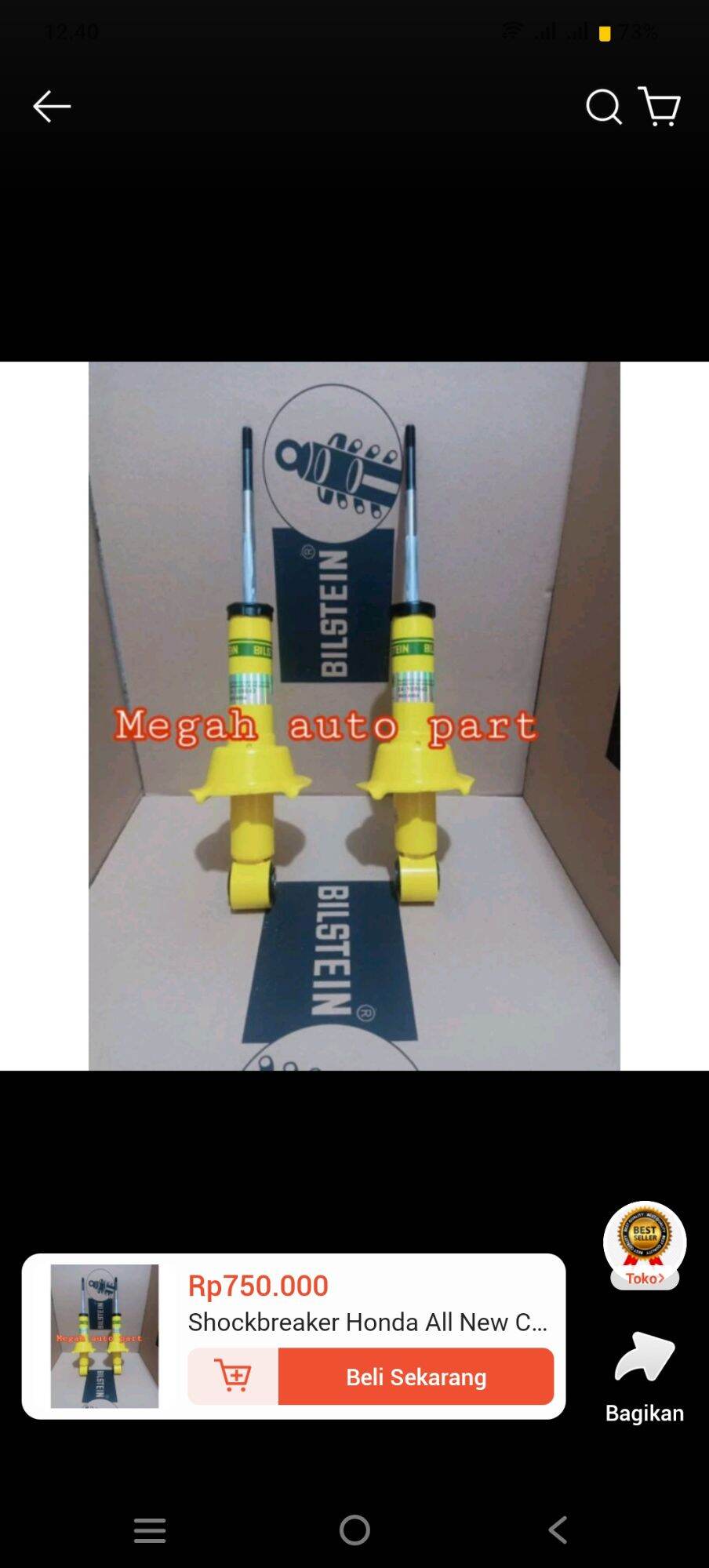 Shockbreaker Honda All New Crv Crv belakang merek Bilstein B6 Harga  750,000 Ringgit*Penghantaran Percuma