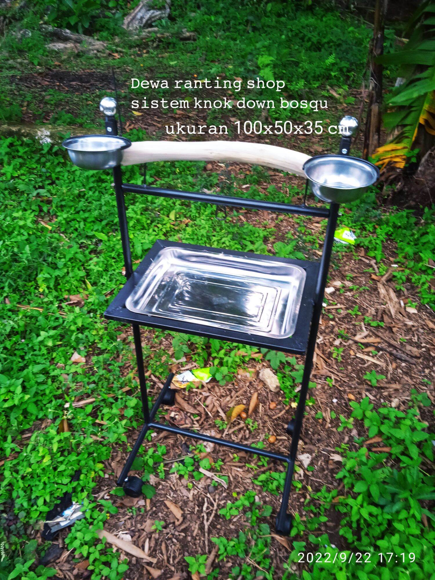 Tangkringan kandang burung maccaw, afgrey kk tua dll. bahan besi pipah