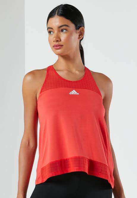 red adidas womens top