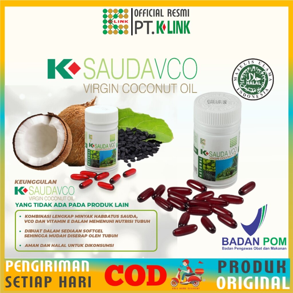 SUPLEMEN MAKANAN | SUPLEMEN KESEHATAN K SAUDA VCO VIRGIN COCONUT OIL K