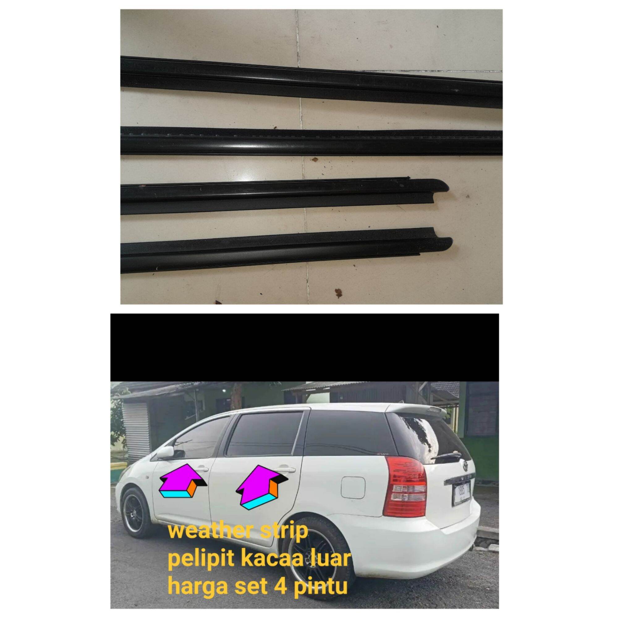 pelipit kaca luar toyota wish original set 4 pintu Harga 650,000 rupiah*Gratis Ongkir