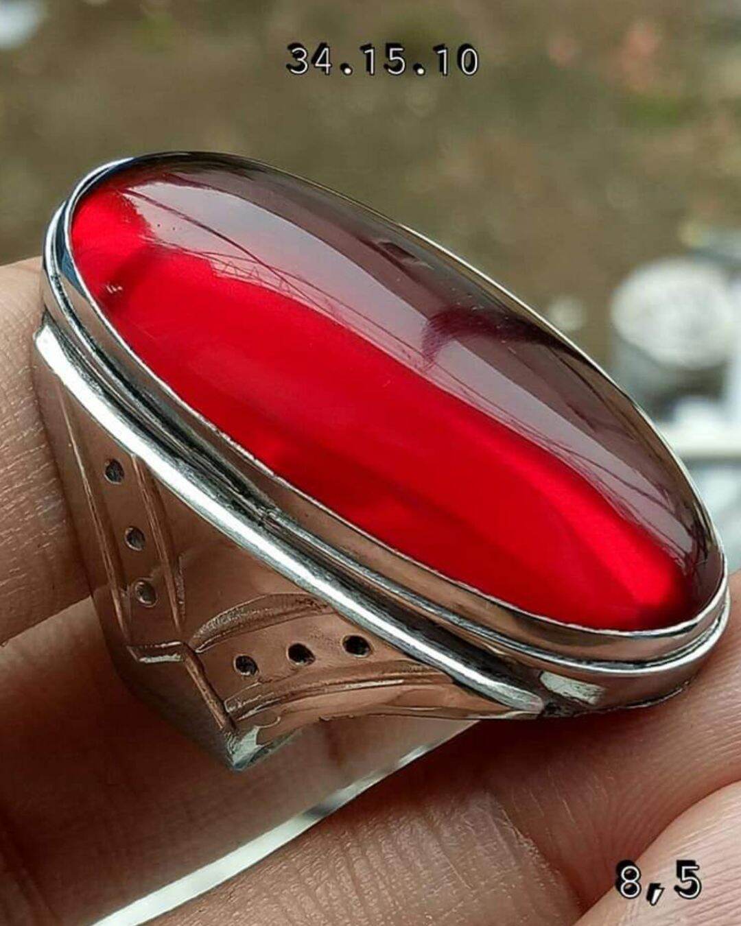 Batu cincin merah sieum, ring monel mewah, harga termurah cincin pria ...