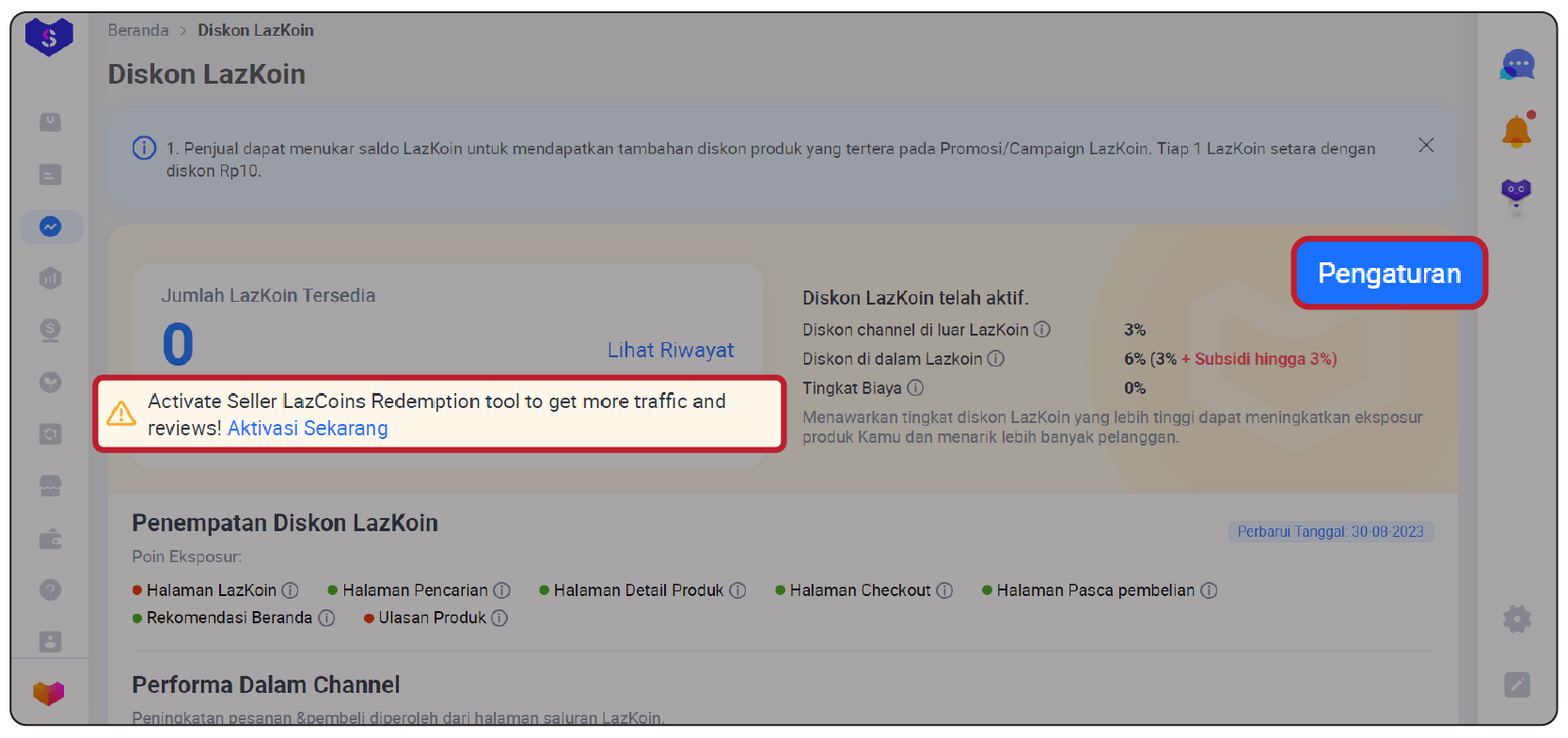 Promosi Diskon LazKoin| Lazada Seller Center