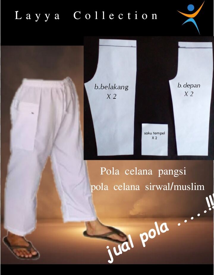 Pola celana pangsi | Lazada Indonesia