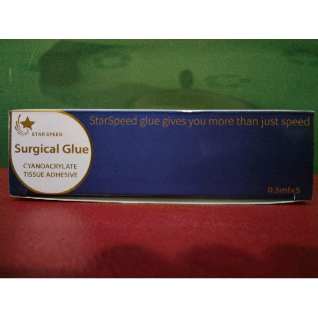 StarSpeed surgical glue 0.5ml ampoule packing, topical tissue adhesive skin  glue
