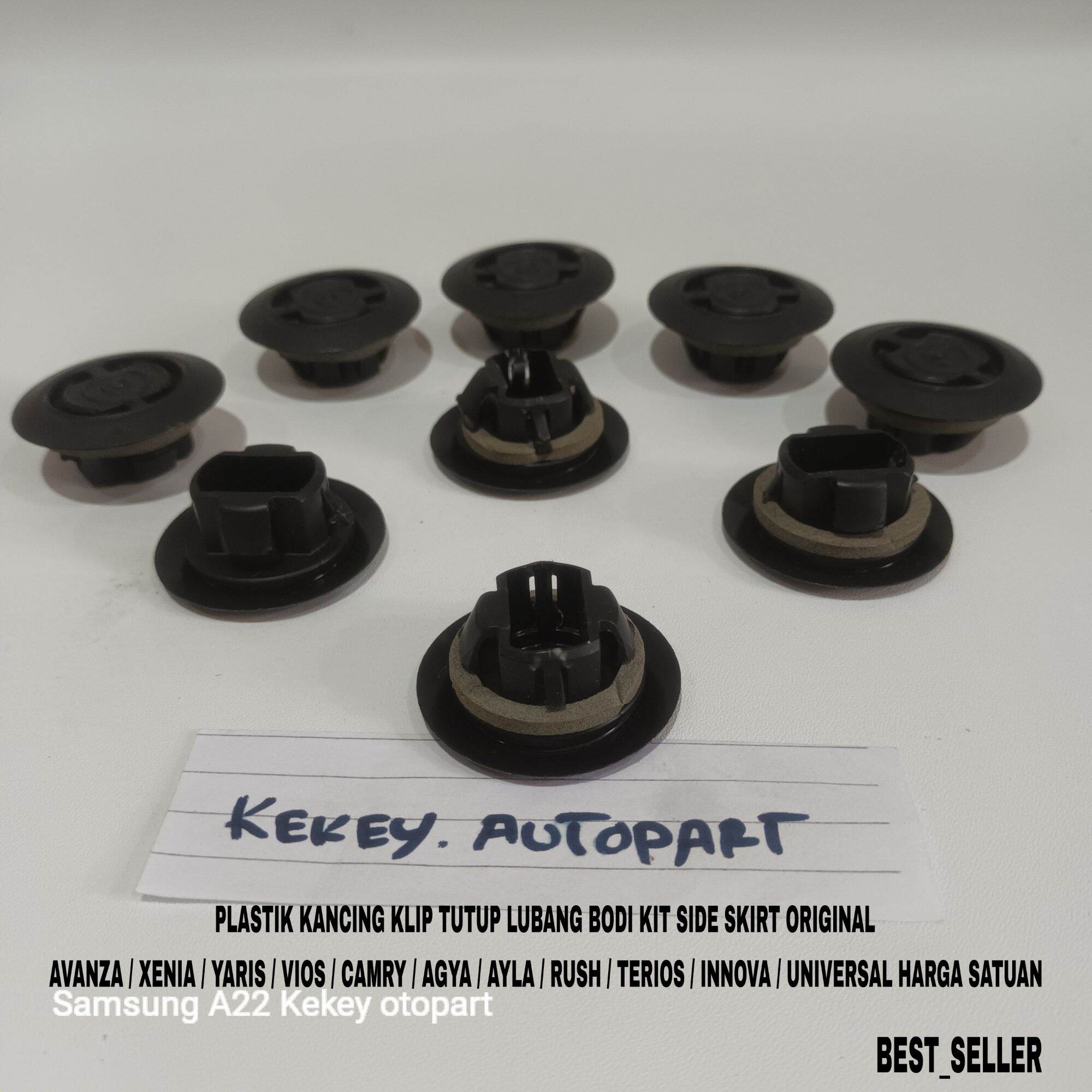 Body Hole Cover Clip Buttons Side Skirt Kit Avanza Xenia Yaris Agya Ayla Vios Camry Rush Terios Innova Original Giá 4,000 Đồng*Miễn phí vận chuyển
