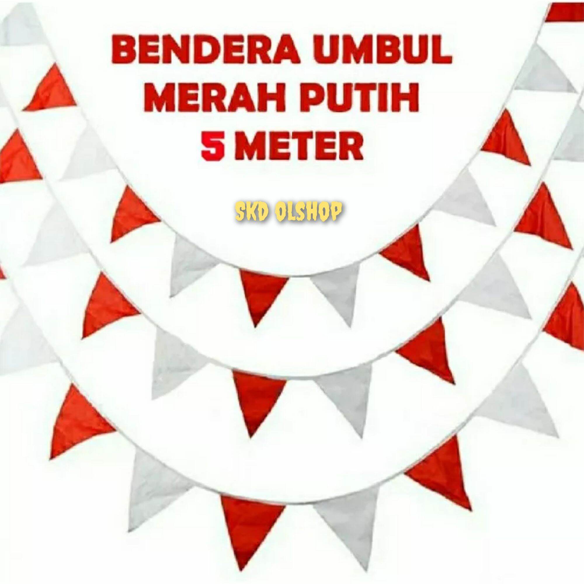 Bendera Kain Merah Putih Bendera Segitiga Kain Umbul Umbul Lazada Indonesia 1489