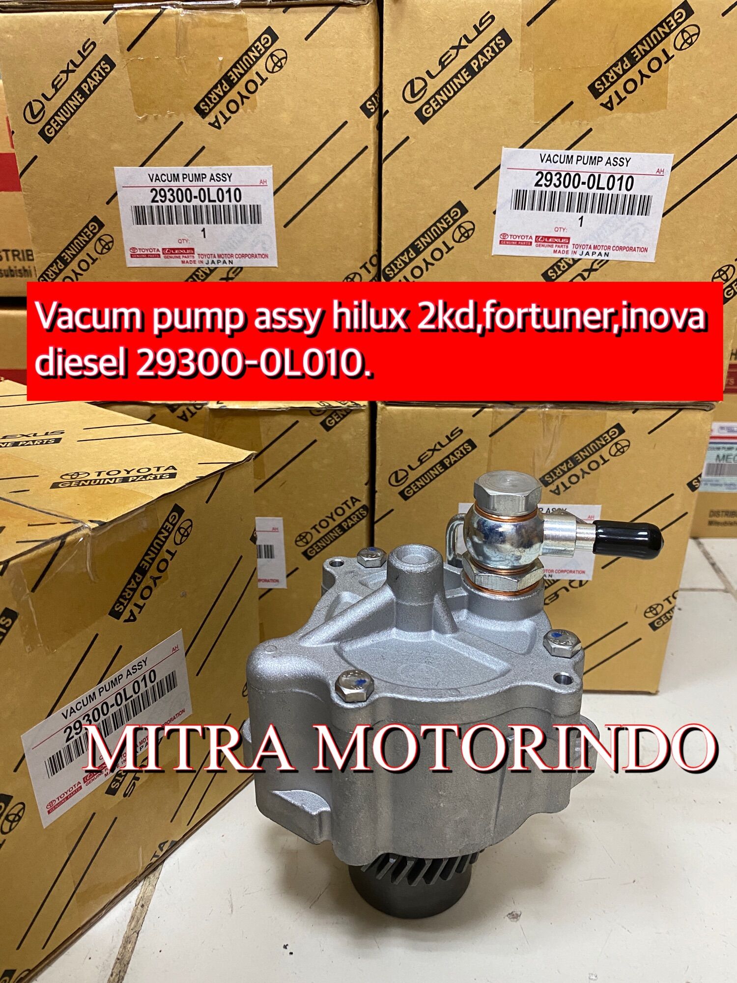 Vacum pump assy hilux/inova/fortuner 2kd asli 29300-0L010 Harga 1,275,000 rupiah*Gratis Ongkir