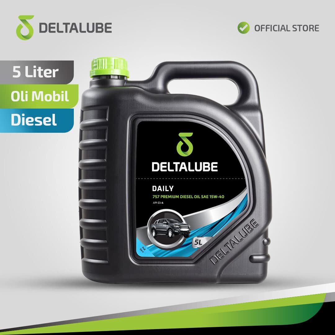 Deltalube Daily 757 Premium Diesel Oil SAE 15W-40 API CI-4 5 liter Harga 574,000 rupiah*Gratis Ongkir