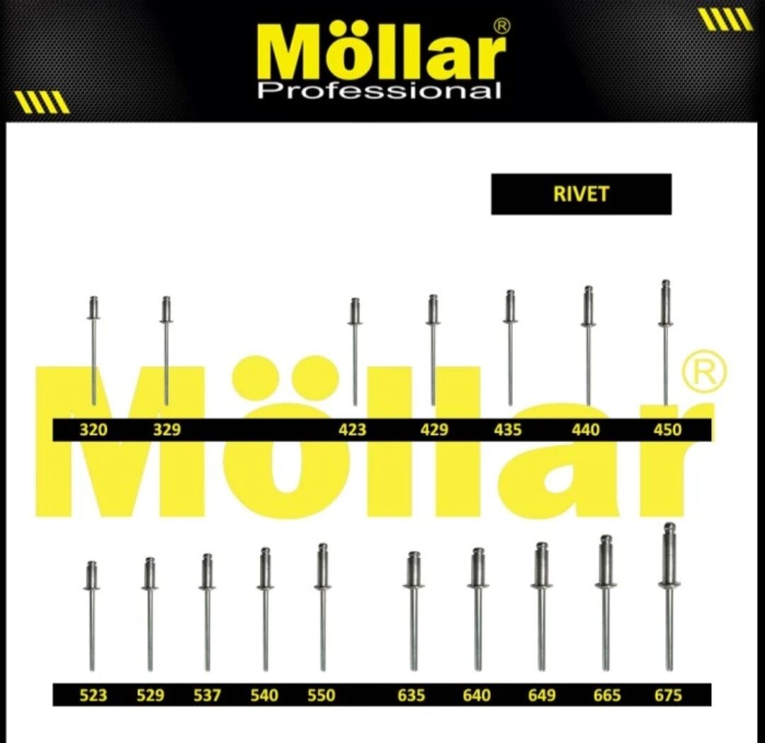 MOLLAR 93-149 Paku Rivet 675 Ripet Tembak 4.8 mm x 19 mm - 100 pcs ...