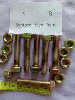 (50set) Baut 12 Panjang 4 cm -Baut Kuning M8x40mm Lion
