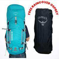 Tas Gunung/Tas Carrier/Tas Hiking Osprey 60 Liter Free Raincover
