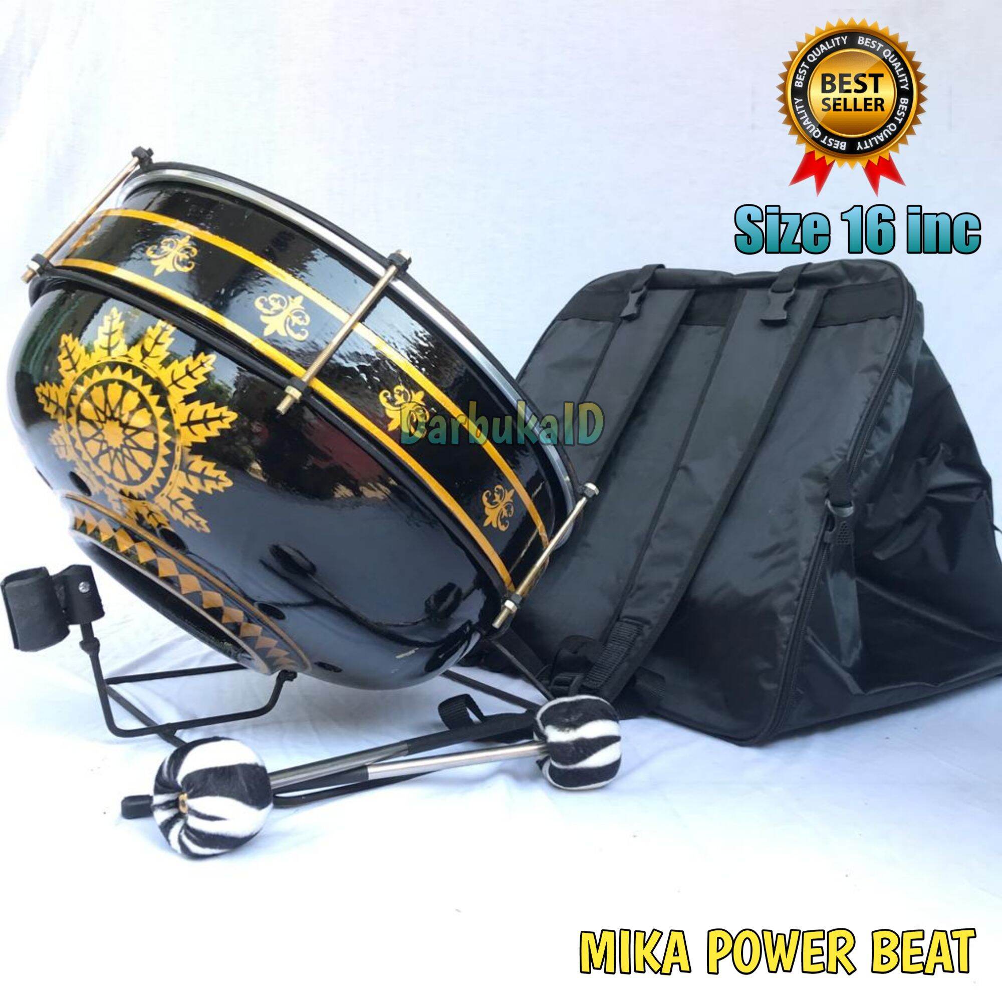 Bass tawon Hadroh motif bintang ukuran 16 inch mika power Beat