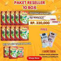 TMG Paket Susu Gomilk 10 box harga reseller Free Produk Susu Kambing Etawa Murni Herbal BPOM