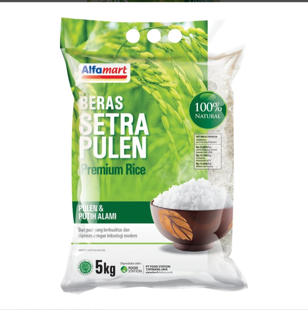 Beras Setra Pulen Alfamart 5Kg Pulen Termurah | Lazada Indonesia