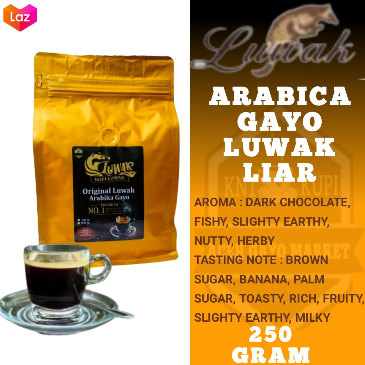 kopi luwak liar aceh arabika gayo asli kemasan 150gram | murah.oleh-oleh  khas aceh. | Lazada Indonesia