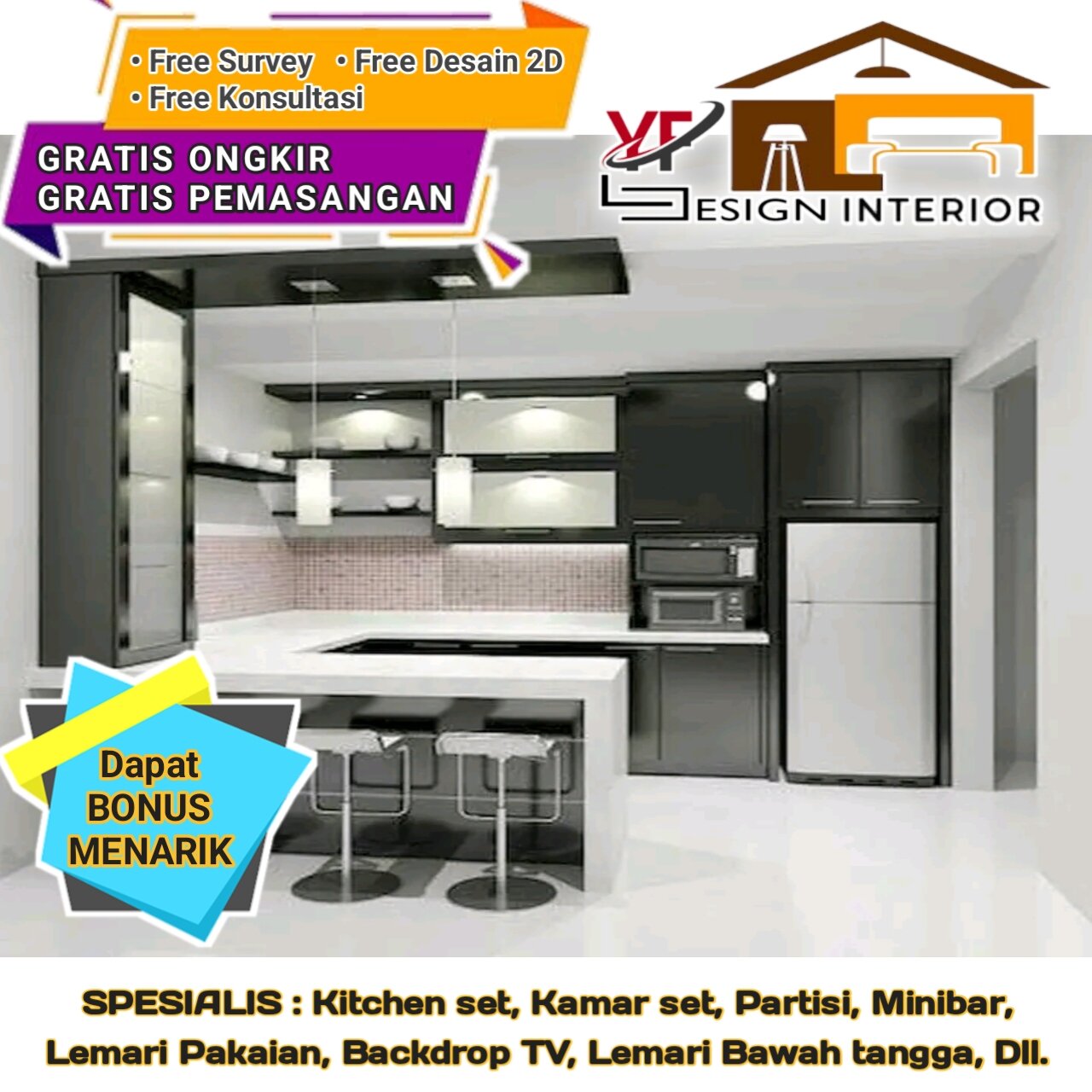 Kitchen Set Minibar Costum Lazada Indonesia