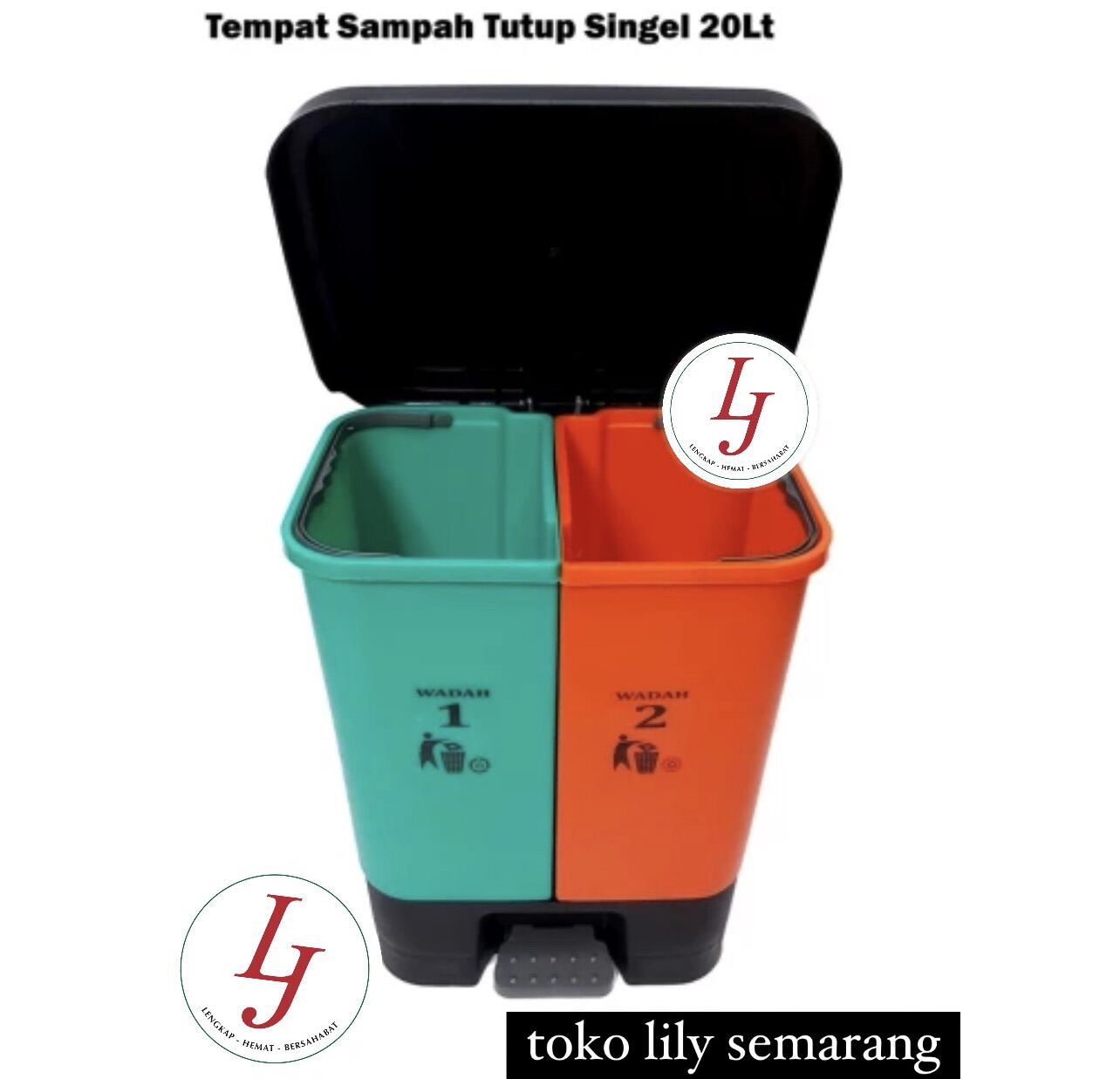 Tempat Sampah Injak Wadah Barrel Kapasitas Lt Lazada Indonesia