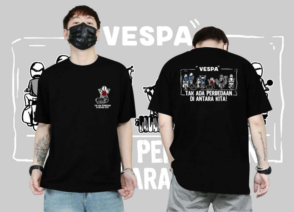 Kaos Gambar Vespa Kaos katun club vespa Kaos vespa murah