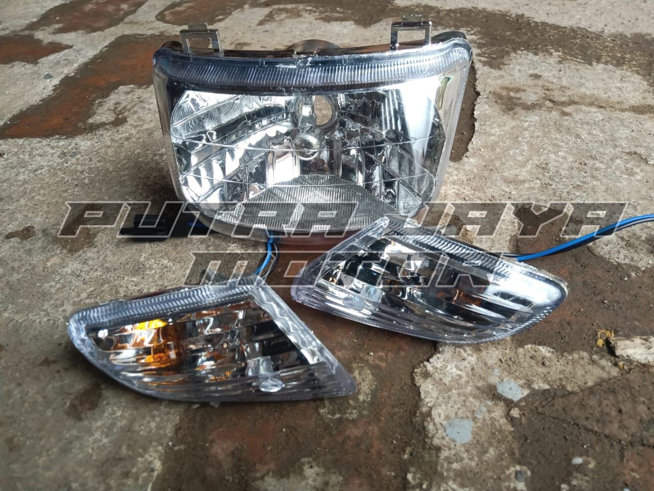 Lampu Depan Supra X Lama Set Sein Reflektor Supra X Lama Set Reting New