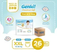 (6 Pack) Nepia Genki Jumbo Premium Soft Pants XXL26