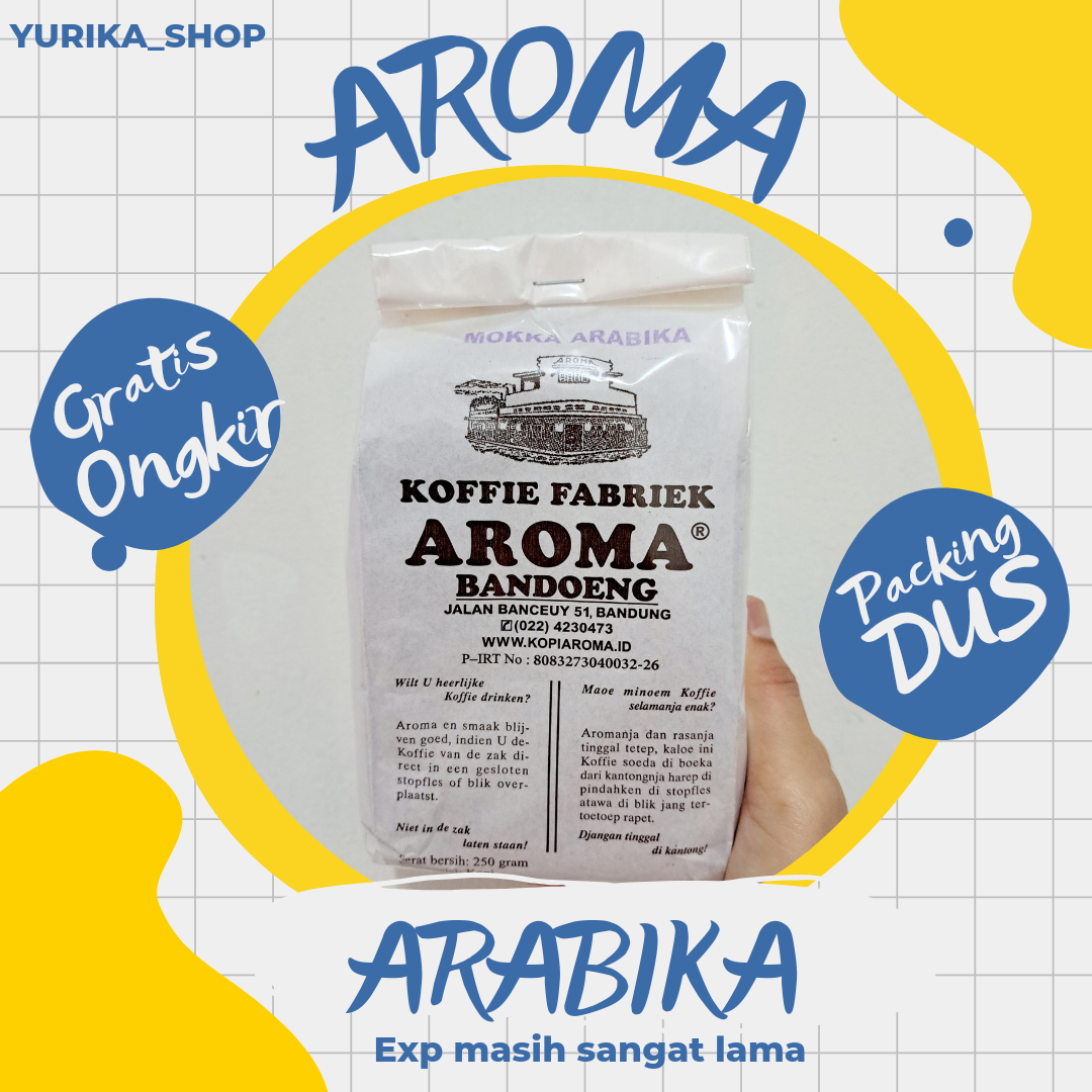 Arabic Aroma Coffee (Arabica Mocha) 250Gr Original from Bandung Banceuy Factory since 1930