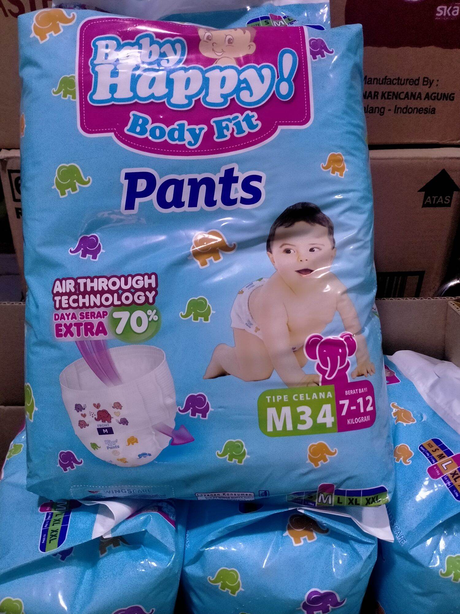 PAMPERS BABY HAPPY M34 Lazada Indonesia