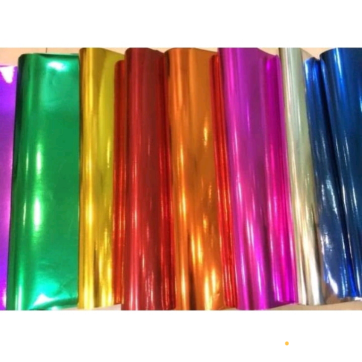 Kertas Emas Metalik Glosy 5pcs / Kertas Sampul