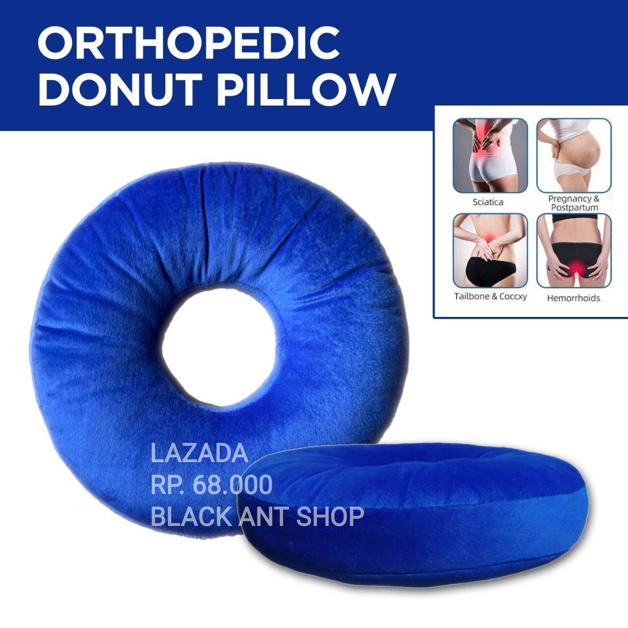 BANTAL DUDUK ALAS DONAT POLOS KESEHATAN TULANG EKOR TULANG PUNGGUNG PEGAL