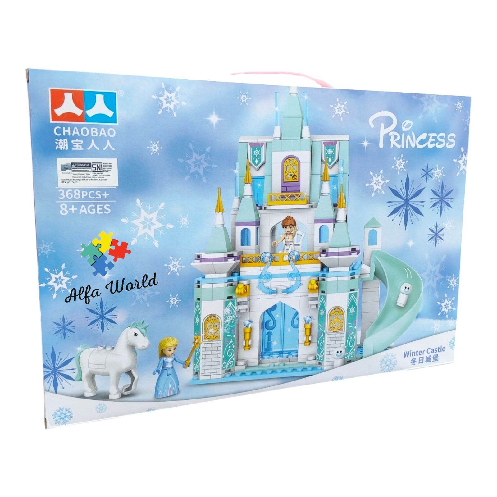 Mainan Anak Chaobao Princess Elsa Block Bricks DIY Bongkar Pasang Elsa ...