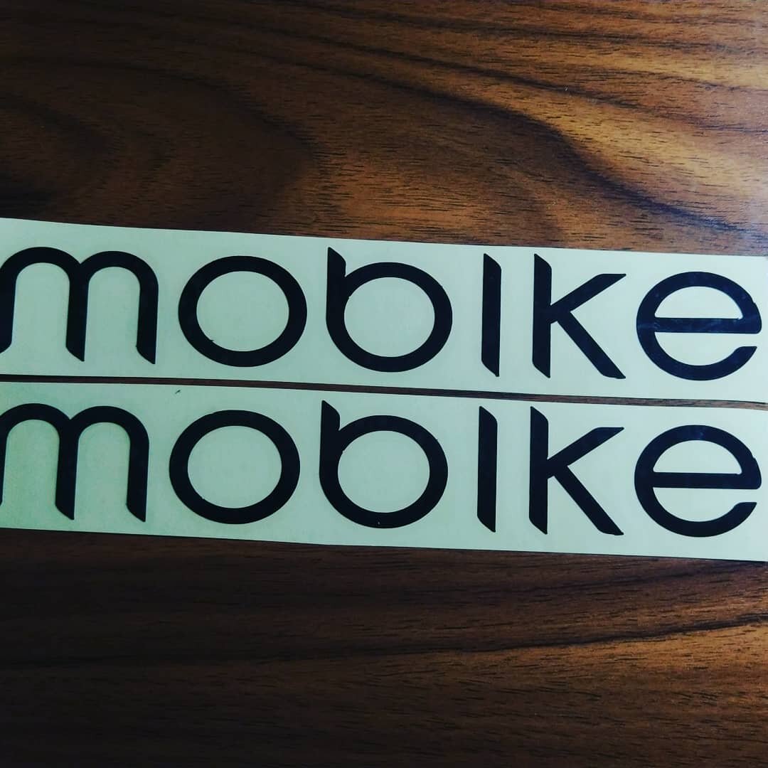 Sticker Cutting Mobike Hitam isi 2 pcs Harga 16,000 rupiah*Gratis Ongkir