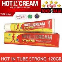 HOTIN CREAM TUBE STRONG 120 GRAM / HOT IN CREAM EXTRA PANAS 120 GR / HO TIN CREAM MERAH KRIM NYERI OTOT PEGAL LINU