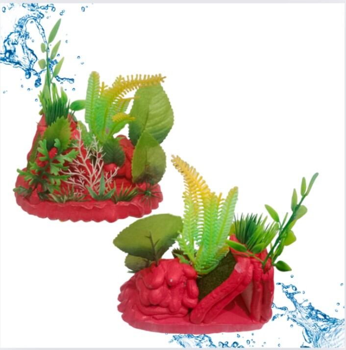 HIASAN DEKORASI TEBING RIMBUN ORNAMEN AQUARIUM AQUASCAPE