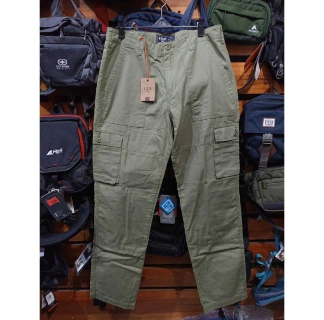 Celana Cargo Panjang Eiger Wekender Brown-Oliev Orignal | Lazada Indonesia