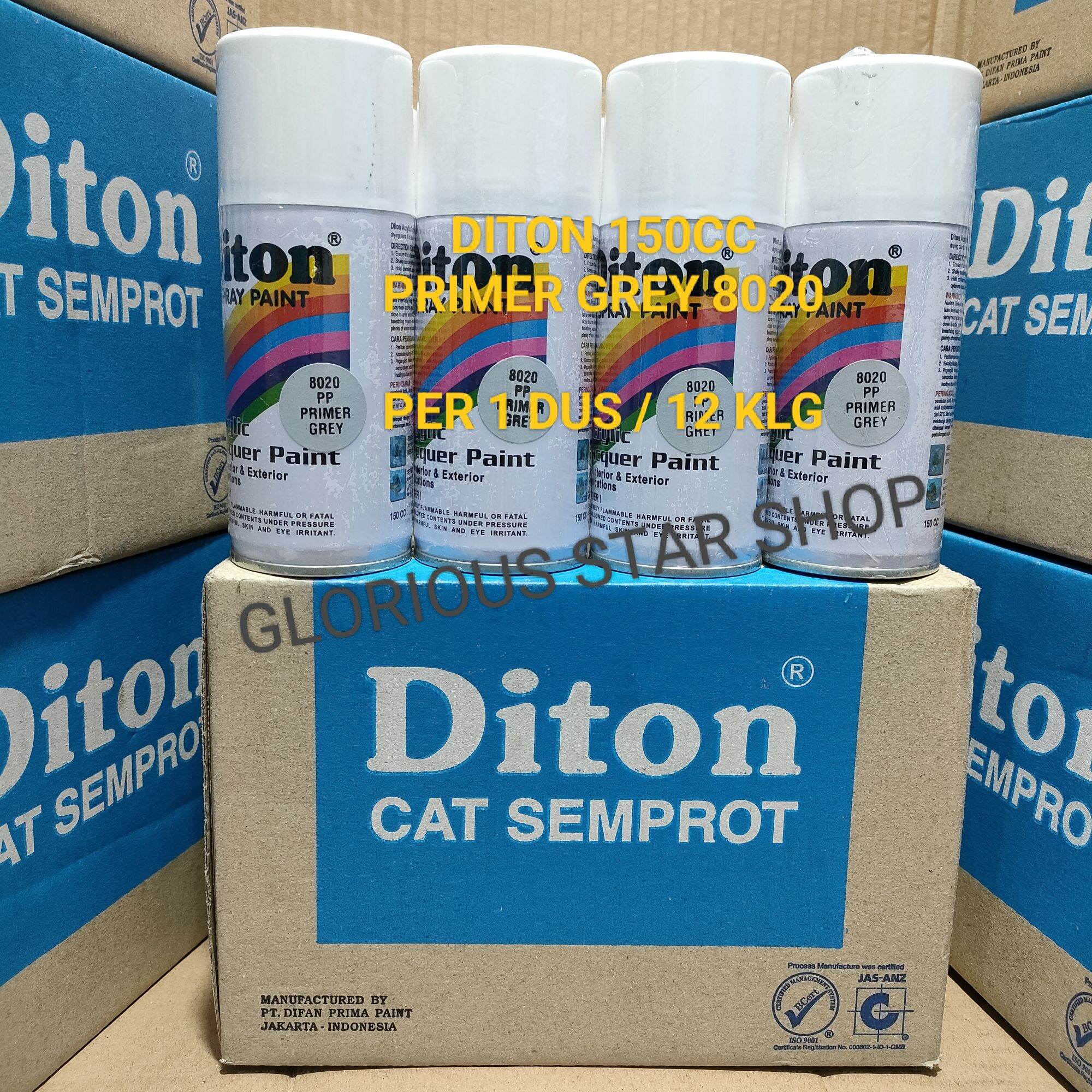 Pilok Cat Diton Primer Grey 8020 Per 1 Dus 12 Klg Epoxy Abu Abu Dasar 150cc Harga Per 1 Dus 12 1822