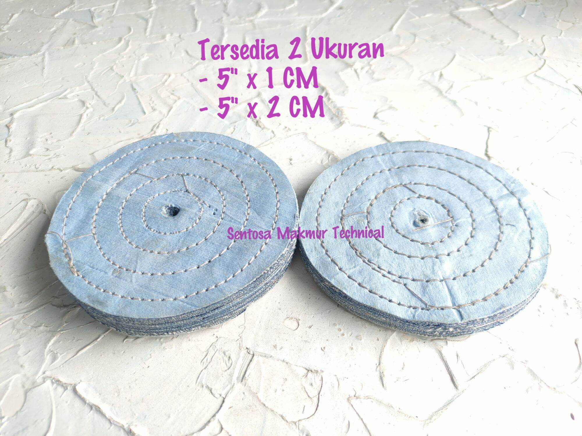 Kain Poles Jeans Biru Polishing Wheel Grinder Gerinda Gurinda