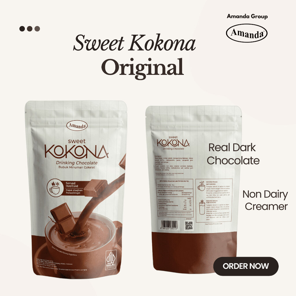 Sweet Kokona Kemasan Pouch 1 KG Chocolate Cokelat