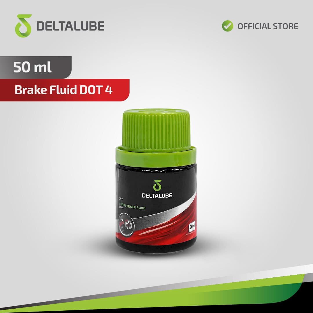 Deltalube 797 Super Brake Fluid DOT 4 50ML Harga 15,000 rupiah*Gratis Ongkir