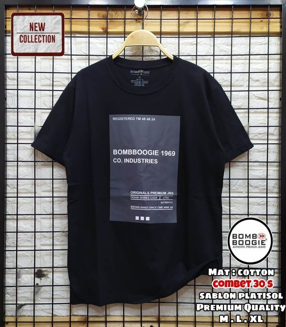  KAOS  DISTRO  BOMBBOGIE PREMIUM PRIA T SHIRT PRIA BAJU PRIA 