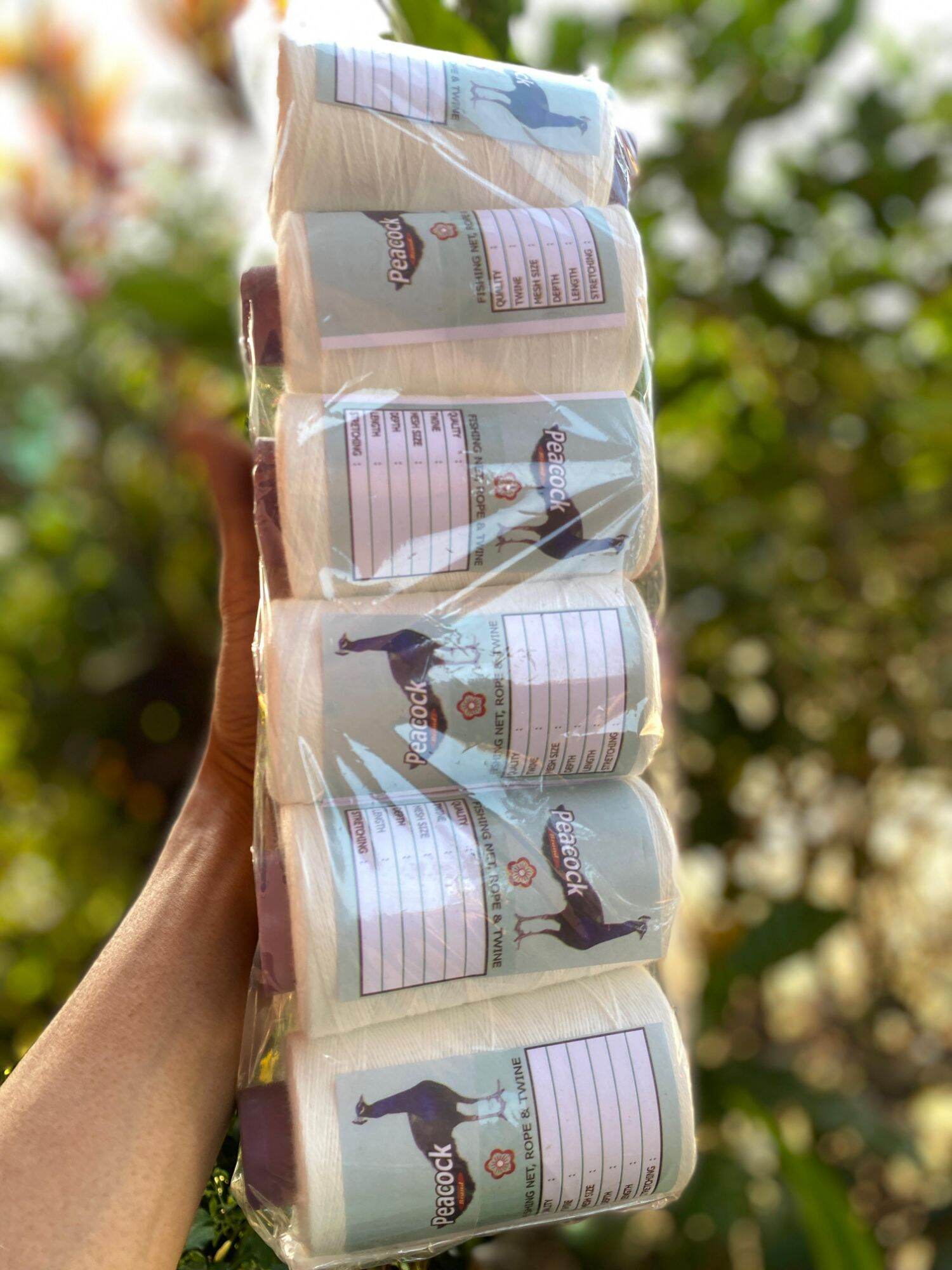 BENANG JAHIT KARUNG PUTIH JUMBO / BENANG PE 1PACK ISI 6 ROLL