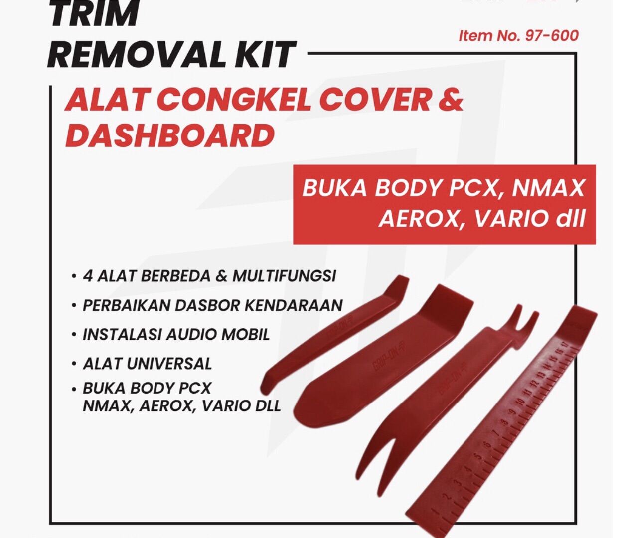 GRIP ON Trim Removal Kit Alat congkel Cover & Dashboard/ buka body PCX NMX Lazada Indonesia