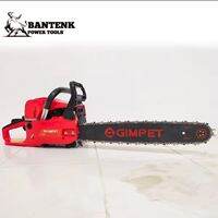 GERGAJI MESIN GASOLINE GIMPET 22 INCH CHAINSAW BENSIN LENGKAP. MESIN POTONG KAYU