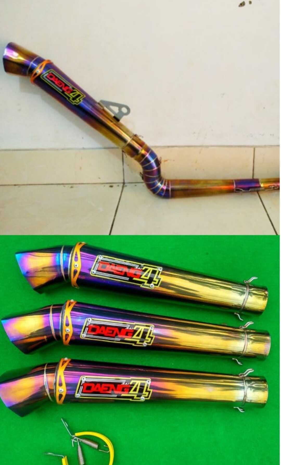 knalpot racing Daeng sai4 Diamond Vixion Fu MX king Sonic nmx pcx Harga  470,000 Ringgit*Penghantaran Percuma